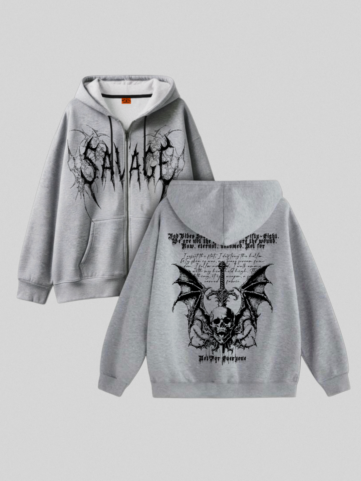 Hoodie ZIP CRUDO