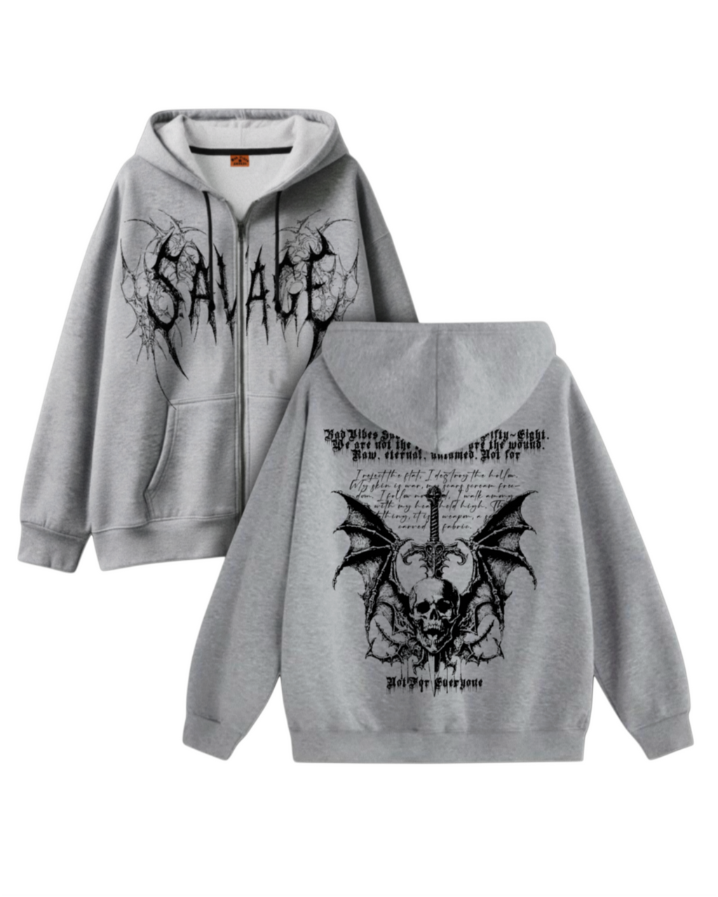 Hoodie ZIP CRUDO